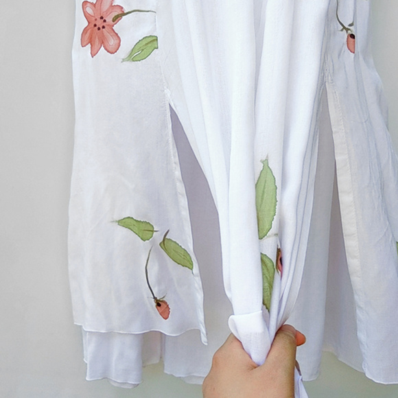 Vintage Hand Made Layered Modest Maxi Skirt M - Picture 2 of 8